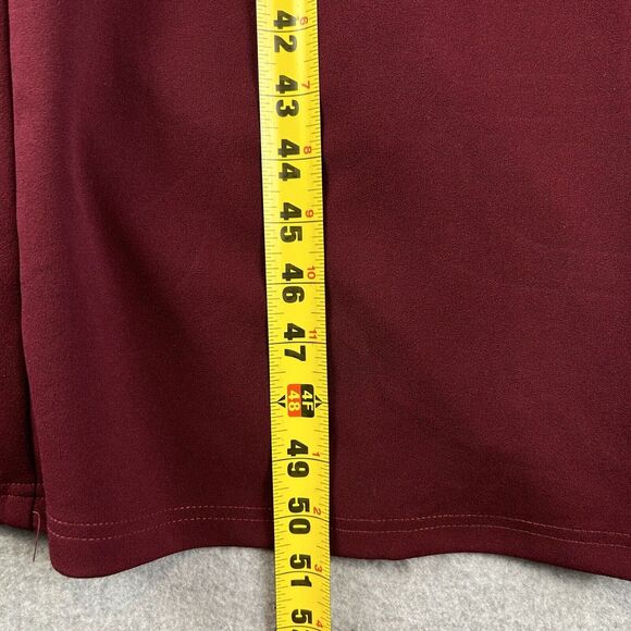 Lulus Dress Womens S Maxi Gown Burgundy Off-The-Shoulder Wedding Romantic - Picture 12 of 14